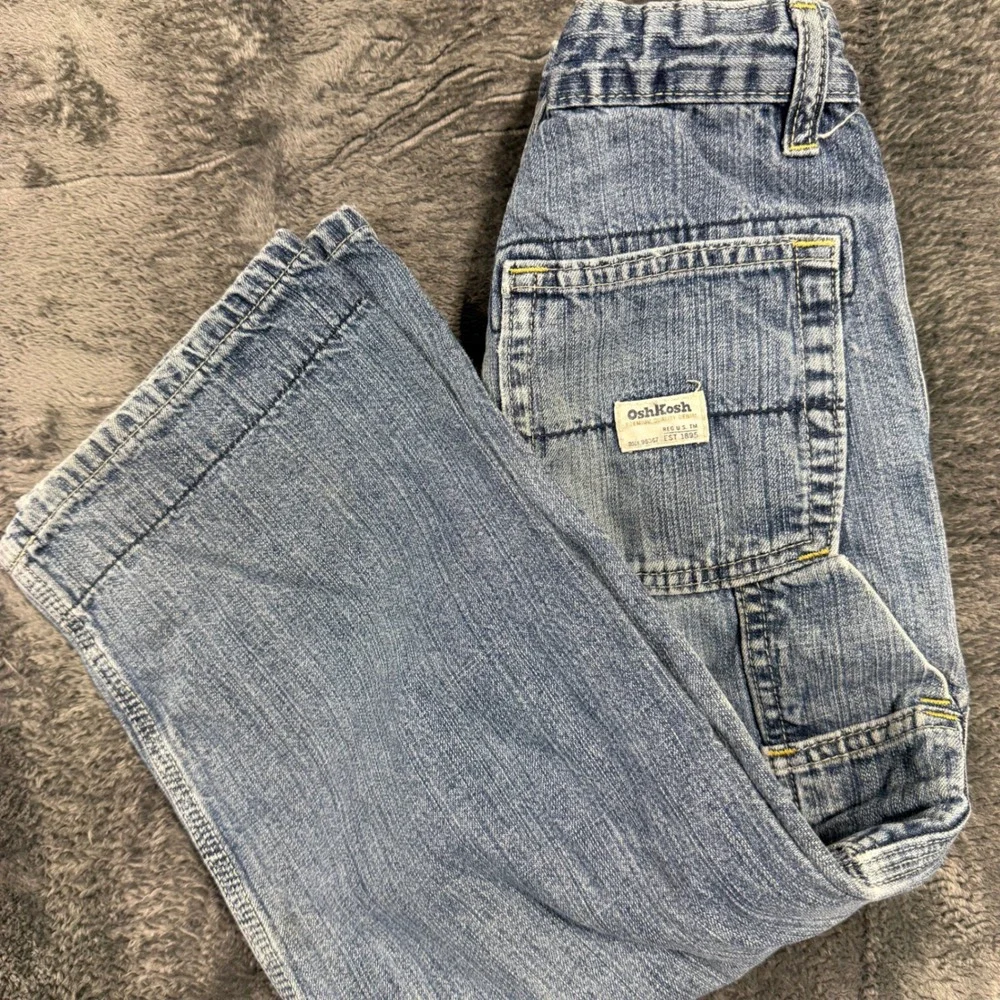 OshKosh Carpenter Jeans‎ Boys 8S Blue Denim Slim Fit